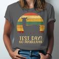 Test Day No Probllama Silhouette Teacher Student Graduation Unisex Jersey T-Shirt
