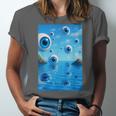Trippy Weirdcore Frutiger Aero Surreal Eyeballs Y2K Unisex Jersey T-Shirt