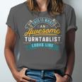 Turntablist Shirt Awesome Job Occupation Graduation Unisex Jersey T-Shirt