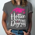 Two Degrees Hotter Graduation 2025 Diploma College Masters Unisex Jersey T-Shirt