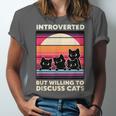 Unique Art For Introverted Cat Fans -Adults Cat Humorous Introvert Small Unisex Jersey T-Shirt