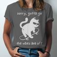 Vibes Are Off Cat Skateboard Introvert Sarcastic Humor Unisex Jersey T-Shirt Vibes Are Off Cat Skateboard Introvert Sarcastic Humor Unisex Jersey T-Shirt
