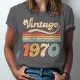 Vintage 1970 Birthday Retro Style 70's Born Nostalgia Outfit Unisex Jersey T-Shirt