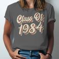 Vintage Class Of 1984 40th Reunion High School Graduation 84 Unisex Jersey T-Shirt