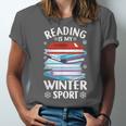Winter Reading Book Bookworm Winter Unisex Jersey T-Shirt Winter Reading Book Bookworm Winter Unisex Jersey T-Shirt