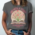 Women's Unearth a Story 2026 Summer Reading Program Flowers Book Unisex Jersey T-Shirt