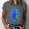 Yk2 Grunge Earthy Blue Cat With Stars Tomboy 90s Nostalgia Unisex Jersey T-Shirt Yk2 Grunge Earthy Blue Cat With Stars Tomboy 90s Nostalgia Unisex Jersey T-Shirt