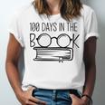 100 Days Of SCHOOKBook Nerd Book Lover Reading Librarian Boo Unisex Jersey T-Shirt
