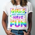 80's Girls Just Wanna Have Fun Nostalgia 1980s Style Premium Tri-Blend Unisex Jersey T-Shirt