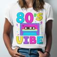 80's Vibe Retro Style Cassette Tape Nostalgia 1980s Party Unisex Jersey T-Shirt