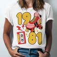 80s Vibes Mixed Tapes & Roller Skates 1981 Nostalgia Retro Unisex Jersey T-Shirt