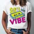 90's Vibe Retro Style Cassette Tape Nostalgia 1990s Party Unisex Jersey T-Shirt