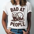 Bad At People Ferret Introvert Saying Slogan Unisex Jersey T-Shirt