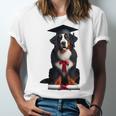 Bernese Mountain Dog Graduation Cap Graduate Training School For Men Women Girls Kids Unisex Jersey T-Shirt