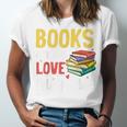 Books Are My Love Language Stack Unisex Jersey T-Shirt