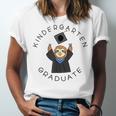 Boys Girls Kindergarten Graduate Sloth Graduation Cap Unisex Jersey T-Shirt