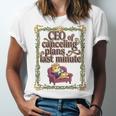 CEO Of Canceling Plans Flake Introvert Friend Premium Tri-Blend Unisex Jersey T-Shirt