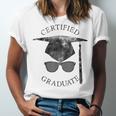 Certified Graduate Vintage Mortarboard Graduation Unisex Jersey T-Shirt