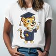 Cheetah Graduation Cute Kindergarten Elementary High School Unisex Jersey T-Shirt