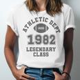 Class Of 1982 Graduation Yr High School Pride Vintage Retro Unisex Jersey T-Shirt