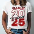 Class Of 2025 Senior 2025 Graduation Red Raglan Baseball Tee Unisex Jersey T-Shirt