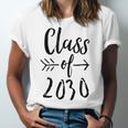 Class Of 2030 Graduation Kindergarten Seniors Unisex Jersey T-Shirt