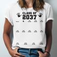 Class Of 2037 Handprint Grow With Me Pre-k Graduation Unisex Jersey T-Shirt