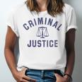 Criminal Justice Major College Graduate Graduation Unisex Jersey T-Shirt