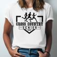 Cross Country Senior Night Senior 2025 Graduation Party 40 Unisex Jersey T-Shirt