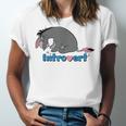 Disney Winnie The Pooh Introvert Eeyore Logo Unisex Jersey T-Shirt Disney Winnie The Pooh Introvert Eeyore Logo Unisex Jersey T-Shirt