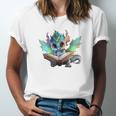 Easily Distracted By Dragon And Books Introvert Shirt Unisex Jersey T-Shirt