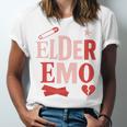 Elder Emo Retro Punk Typography Nostalgia Unisex Jersey T-Shirt
