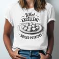 What Excellent Boiled Potatoes Book Lover Vintage Literature Unisex Jersey T-Shirt What Excellent Boiled Potatoes Book Lover Vintage Literature Unisex Jersey T-Shirt