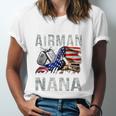 My Favorite Airman Calls Me Nana Air Force Graduation Nana Unisex Jersey T-Shirt