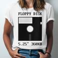 Floppy Disk Computer Nostalgia Fun PC Enthusiast History Unisex Jersey T-Shirt