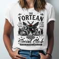 Fortean Social Club Bigfoot Mothman Alien Cryptid Introvert Unisex Jersey T-Shirt