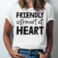 Friendly Introvert At Heart Raglan Baseball Tee Unisex Jersey T-Shirt