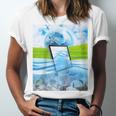 Frutiger Aero Aesthetic Tech Water Fishes Monitor Screen Raglan Baseball Tee Unisex Jersey T-Shirt Frutiger Aero Aesthetic Tech Water Fishes Monitor Screen Raglan Baseball Tee Unisex Jersey T-Shirt