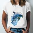 Frutiger Aero Splashy Dolphin Y2k Aesthetic Graphic Premium Unisex Jersey T-Shirt Frutiger Aero Splashy Dolphin Y2k Aesthetic Graphic Premium Unisex Jersey T-Shirt
