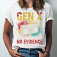 Gen X Lots Of Memories No Evidence Retro Nostalgia Humor Unisex Jersey T-Shirt Gen X Lots Of Memories No Evidence Retro Nostalgia Humor Unisex Jersey T-Shirt