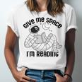 GIVE ME Space I'm Reading Kids Astronaut Book Reader Meme Premium Tri-Blend Unisex Jersey T-Shirt