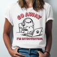 Go Away I´m Introverting Stay Home Socially Awkward Unisex Jersey T-Shirt Go Away I´m Introverting Stay Home Socially Awkward Unisex Jersey T-Shirt
