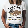 I Graduated Can I Go Back To Bed Sloth Graduation Cap Unisex Jersey T-Shirt