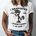 I Graduated Graduate Class 2025 Cat Graduation Unisex Jersey T-Shirt
