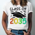 Graduation Class Of 2035 Hand Prints Space Pre-K -12th Grade Unisex Jersey T-Shirt