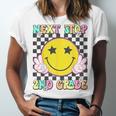 Groovy Next Stop 2nd Grade 1st Grade Graduation 2025 Unisex Jersey T-Shirt
