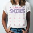 Grow With Me Graduation First Day Of School Class Of 2035 Unisex Jersey T-Shirt