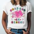 Happy Last Day Of School Coquette Bow Graduation Girls Kids Unisex Jersey T-Shirt