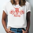 Horny Bull Romance Reader Shirt Spicy Books Bull Pun Unisex Jersey T-Shirt Horny Bull Romance Reader Shirt Spicy Books Bull Pun Unisex Jersey T-Shirt