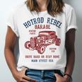 Hotrod Rebel Automotive Nostalgia Old Car Distressed Premium Tri-Blend Unisex Jersey T-Shirt